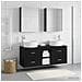 Set di mobili per il bagno 5 pcs Rovere Nero - Foto miniatura 4