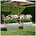 Vaso da giardino 2 pz Argento 100 x 50 x 50 cm Acciaio zincato - Foto miniatura 2