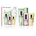3 Step System per pelle tipo 3 da normale ad oleosa liquid facial soap 50 ml clarifying lotion 100 ml drammatically different moisturizing gel 30 ml - Foto miniatura 1