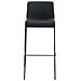 Sgabello Bar Hoover in Tessuto I Sgabello Alto Design 4 Gambe in Metallo I Sedia Sgabello Impilabile con Schienale I Sgabello Bancone H 76 CM Grigio Scuro Base Nero - Foto miniatura 2