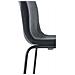 Sgabello Bar Hoover in Tessuto I Sgabello Alto Design 4 Gambe in Metallo I Sedia Sgabello Impilabile con Schienale I Sgabello Bancone H 76 CM Grigio Scuro Base Nero - Foto miniatura 5