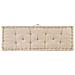 Cuscino Per Pallet E Pavimento In Cotone 120x40x7 Cm Beige - Foto miniatura 5