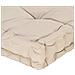 Cuscino Per Pallet E Pavimento In Cotone 120x40x7 Cm Beige - Foto miniatura 6