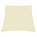 Parasole a Vela in Tela Oxford a Trapezio 2/4x3 m Crema - Foto miniatura 1