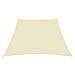 Parasole a Vela in Tela Oxford a Trapezio 2/4x3 m Crema - Foto miniatura 3