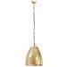 Lampada A Sospensione Industriale 25 W Ottone Rotonda 32 Cm E27 - Foto miniatura 2
