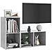 Mobili TV 2 pz Grigio Cemento 72x35x36,5cm in Legno Multistrato - Foto miniatura 2