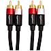 PBH-20216 1.22m 2 x RCA 2 x RCA Nero, Oro, Rosso, Bianco cavo audio - Foto miniatura 2