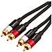 PBH-20216 1.22m 2 x RCA 2 x RCA Nero, Oro, Rosso, Bianco cavo audio - Foto miniatura 4