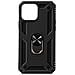 Cover Iphone 13 Pro Max Anti-urto Ibrida Anello Funzione Supporto Nera - Foto miniatura 1