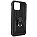 Cover Iphone 13 Pro Max Anti-urto Ibrida Anello Funzione Supporto Nera - Foto miniatura 5