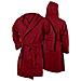 Accappatoio Con Cappuccio In Microfibra Adulto Unisex In Tinta Unita Vari Colori M Bordeaux - Foto miniatura 1