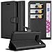 Custodia Compatibile Con Samsung Galaxy S10 In Nero Carbone - Coperchio Protettiva Con Chiusura Magnetica, Funzione Stand E Tasca Per Le Carte - Foto miniatura 1