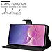 Custodia Compatibile Con Samsung Galaxy S10 In Nero Carbone - Coperchio Protettiva Con Chiusura Magnetica, Funzione Stand E Tasca Per Le Carte - Foto miniatura 3