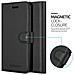 Custodia Compatibile Con Samsung Galaxy S10 In Nero Carbone - Coperchio Protettiva Con Chiusura Magnetica, Funzione Stand E Tasca Per Le Carte - Foto miniatura 6
