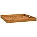 Vassoio Da Portata 70x70 Cm In Legno Massello Di Teak - Foto miniatura 3