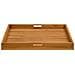 Vassoio Da Portata 70x70 Cm In Legno Massello Di Teak - Foto miniatura 4
