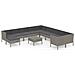Set Divani Da Giardino 12 Pz Con Cuscini In Polyrattan Grigio - Foto miniatura 2