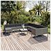Set Divani Da Giardino 12 Pz Con Cuscini In Polyrattan Grigio - Foto miniatura 1