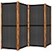 Paravento A 4 Pannelli Nero 280x180 Cm - Foto miniatura 3