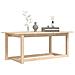 Tavolino da Salotto 110x55x45 cm Legno Massello di Pino - Foto miniatura 3