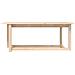 Tavolino da Salotto 110x55x45 cm Legno Massello di Pino - Foto miniatura 7