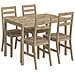 Set Da Pranzo 5 Pz In Legno Massello Di Acacia - Foto miniatura 2