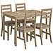 Set Da Pranzo 5 Pz In Legno Massello Di Acacia - Foto miniatura 3