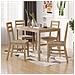 Set Da Pranzo 5 Pz In Legno Massello Di Acacia - Foto miniatura 1