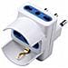 Sl1042 Presa Multipla Adattatore Con Spina 16a + 2 Prese 10a-16a Bivalenti + 1 Schuko White - Foto miniatura 1
