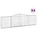 Cesti Gabbioni Ad Arco 4 Pz 400x30x100/120 Cm Ferro Zincato - Foto miniatura 1