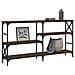 Tavolino Consolle Rovere Marrone 150x29x76,5 Legno Multistrato - Foto miniatura 3