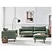 Set Da Salotto 5 Posti Vinterbro Tessuto Verde Chiaro Con Ottomana - Foto miniatura 1