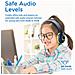 Cuffie Wireless Per Bambini Coddy Safeaudio Volume Limitato A 93 Db, 20 Ore Di Riproduzione Continua Verde - Foto miniatura 2