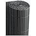 Rotolo Arella Canna Di Bamboo Pvc Rete Recinzione Listelle Frangivista Da Esterno 100x500 Antracite - Foto miniatura 4