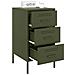 Comodini 2 pz Verde Oliva 36x39x68 cm in Acciaio - Foto miniatura 9