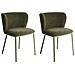 Set Di 2 Sedie Da Pranzo Mina Ii Verde Scuro - Foto miniatura 3
