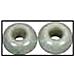 2 Pezzi - Perline In Vetro Opaco Con Foro Grande Ø16mm L. 6 Mm - Colore Verde Menta - Foto miniatura 1