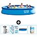 Piscina Fuori Terra - In Giro - 457x457x84 Cm - Blu - Include Accessori Coordinati Cb87 - Foto miniatura 1