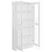 Armadietto Vetrina Bianco 82,5x30,5x185 Cm Legno Multistrato - Foto miniatura 4