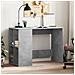 Lusso Casadino -  Scrivania Grigio Cemento 102x50x75 Cm In Legno Multistrato - Foto miniatura 8