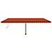 Tenda Da Sole Autoportante Automatica 600x300cm Arancio Marrone - Foto miniatura 3