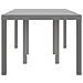 Tavolo da Giardino Grigio Chiaro 200x100x73 cm in Rattan Sintetico - Foto miniatura 5