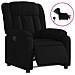 Poltrona Elettrica Reclinabile Nera in Tessuto - Foto miniatura 1