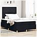 Letto Box Spring con materasso & LED nero 120x190 cm in tessuto - Foto miniatura 2