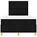 Letto Box Spring con materasso & LED nero 120x190 cm in tessuto - Foto miniatura 8