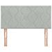 Testiera LED Geometrico Grigio chiaro 100 cm Velluto - Foto miniatura 5