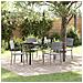Set da Pranzo per Giardino 5 pcs Grigio Poly Rattan - Foto miniatura 2