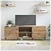 Mobile TV rovere artigianale 150 x 30 x 50 cm Legno multistrato - Foto miniatura 4