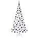 Albero di Natale artificiale Bianco 180 cm PVC e Acciaio - Foto miniatura 3